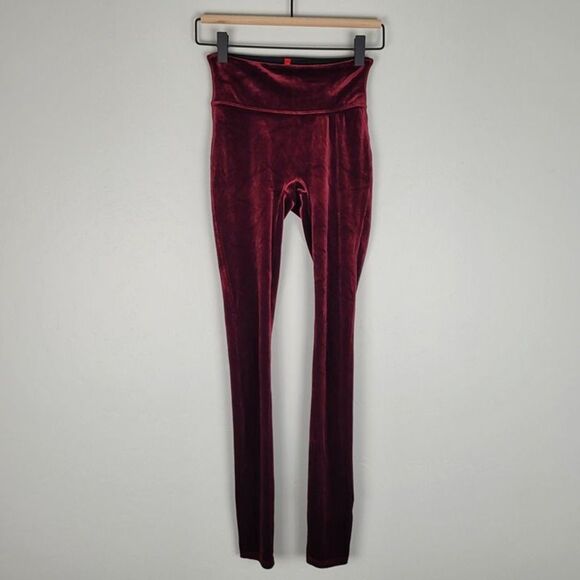 Spanx Velvet Leggings Red Size XS - Picture 2 of 12
